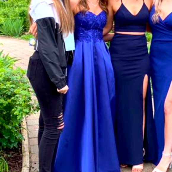 Royal blue prom dress - Picture 5 of 7